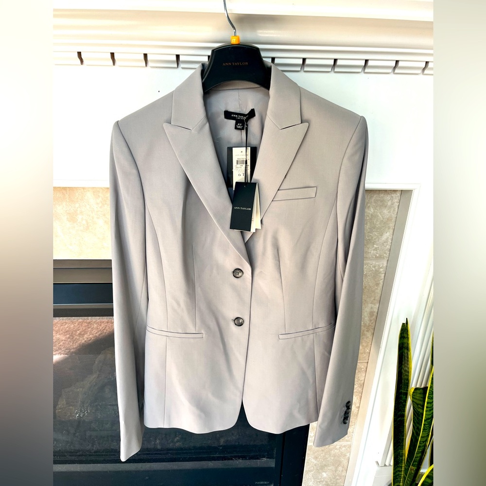 NWT Ann Taylor Virgin Wool Tropical Jacket/ All Seasons Blazer